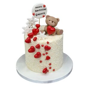 Little Heart Teddy Cake