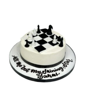 chess themed cake