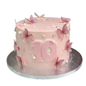 Pink Wings of Joy Butterfly Cake