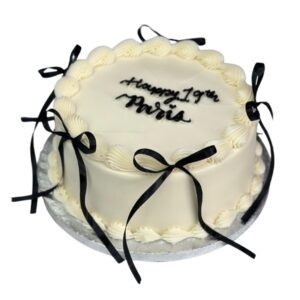Ivory Ribbon Cake