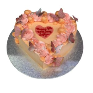 Butterfly bloom cake
