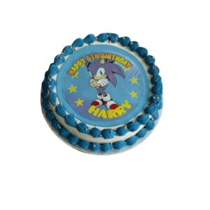 Sonic Photo Cake