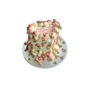 Vintage Floral Theme Cake