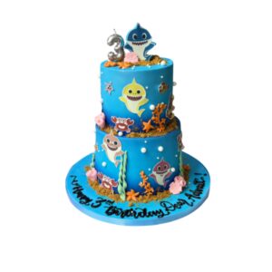 Baby Shark Theme Cake