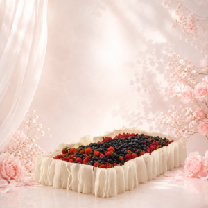 Elegant Fresh Berry Sheet Cake