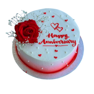 Rose Elegant Anniversary Cake