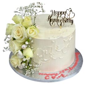 Floral Anniversary Cake