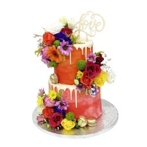 Bright Floral Cake