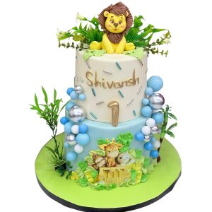 First Birthday Jungle Cake