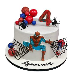 Spider Man Theme Cake