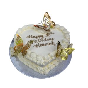 Fluttering Hearts Cake