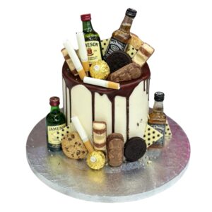 Smoke and wine cake