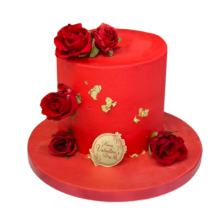 red valentine cake