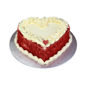 Red Velvet Heart Shape Cake