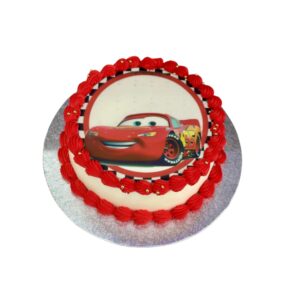 Lightning McQueen Photo Cake