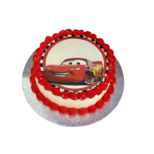Lightning McQueen Photo Cake