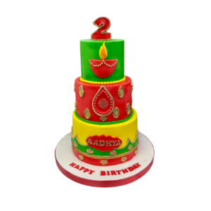 Traditional birthday cake