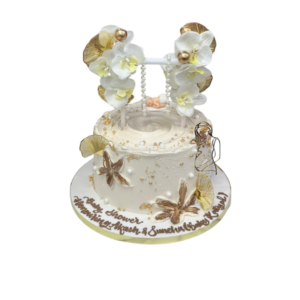 Baby Shower Floral Cake