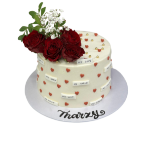Classic love Rose Cake