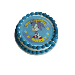 Sonic Photo Cake