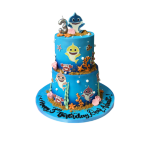 Baby Shark Theme Cake